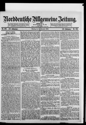 Norddeutsche allgemeine Zeitung vom 12.11.1912