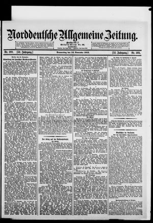 Norddeutsche allgemeine Zeitung vom 14.11.1912