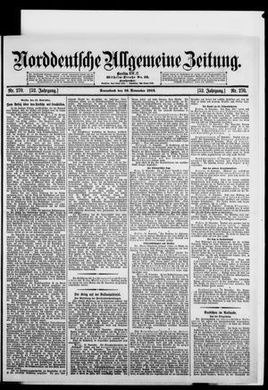 Norddeutsche allgemeine Zeitung vom 16.11.1912