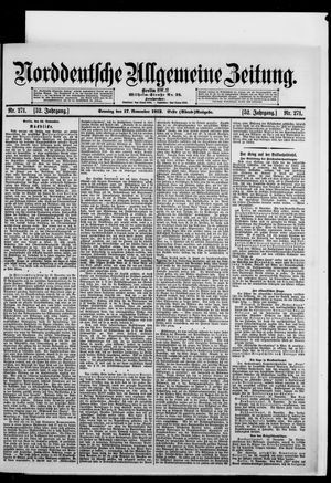 Norddeutsche allgemeine Zeitung vom 17.11.1912