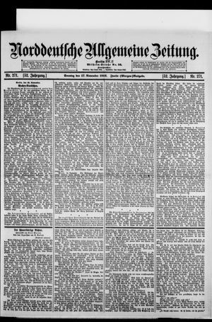 Norddeutsche allgemeine Zeitung vom 17.11.1912