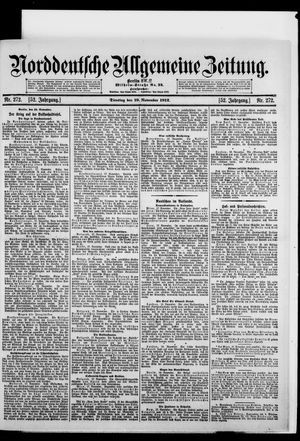 Norddeutsche allgemeine Zeitung vom 19.11.1912