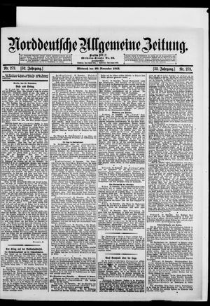 Norddeutsche allgemeine Zeitung vom 20.11.1912