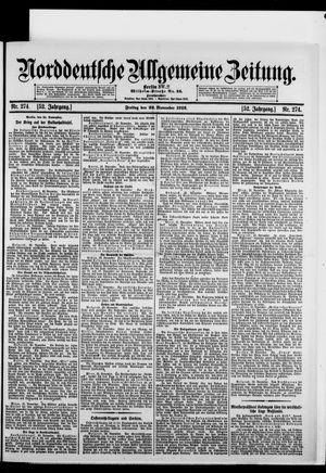 Norddeutsche allgemeine Zeitung vom 22.11.1912