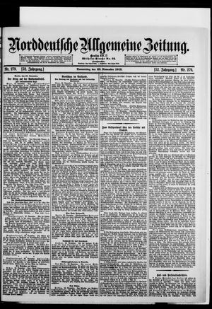 Norddeutsche allgemeine Zeitung vom 28.11.1912