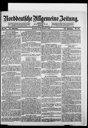 Norddeutsche allgemeine Zeitung vom 30.11.1912