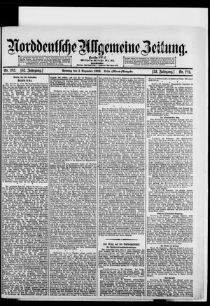 Norddeutsche allgemeine Zeitung vom 01.12.1912