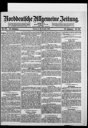 Norddeutsche allgemeine Zeitung vom 10.12.1912