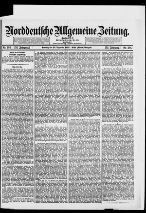 Norddeutsche allgemeine Zeitung vom 15.12.1912