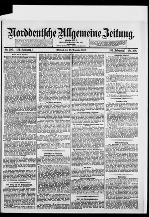 Norddeutsche allgemeine Zeitung vom 18.12.1912