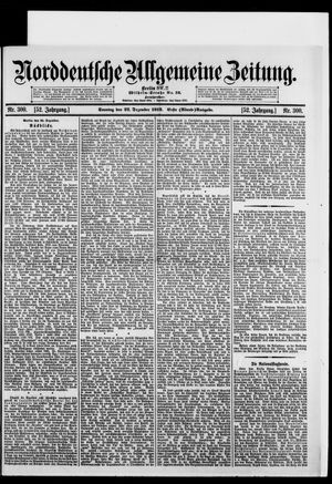 Norddeutsche allgemeine Zeitung vom 22.12.1912