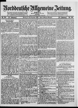 Norddeutsche allgemeine Zeitung vom 22.12.1912