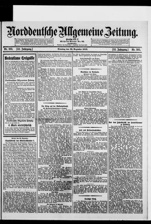Norddeutsche allgemeine Zeitung vom 31.12.1912