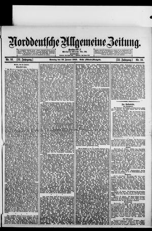 Norddeutsche allgemeine Zeitung vom 12.01.1913