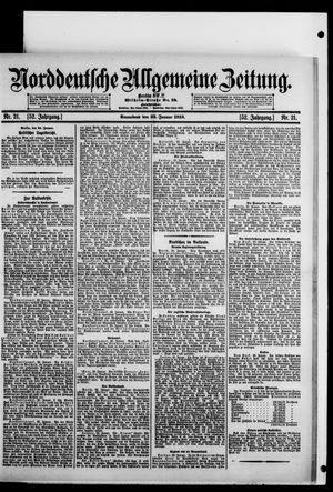 Norddeutsche allgemeine Zeitung vom 25.01.1913