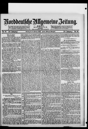 Norddeutsche allgemeine Zeitung vom 02.02.1913