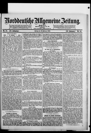 Norddeutsche allgemeine Zeitung vom 21.02.1913