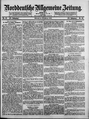 Norddeutsche allgemeine Zeitung vom 26.02.1913