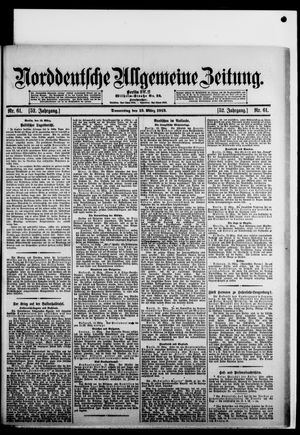 Norddeutsche allgemeine Zeitung vom 13.03.1913
