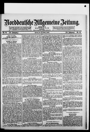 Norddeutsche allgemeine Zeitung vom 14.03.1913