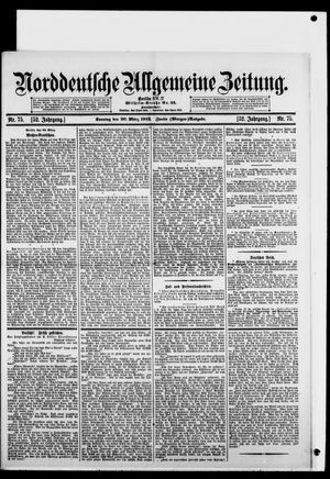 Norddeutsche allgemeine Zeitung on Mar 30, 1913