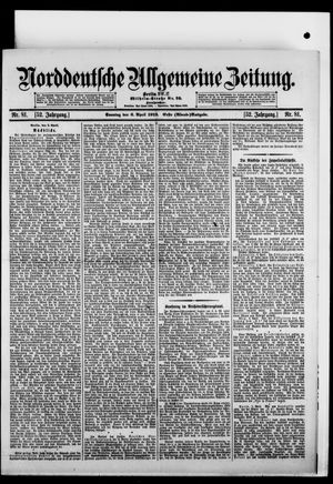 Norddeutsche allgemeine Zeitung vom 06.04.1913
