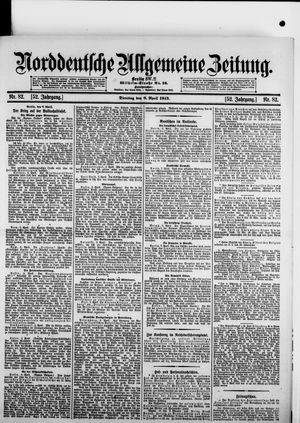 Norddeutsche allgemeine Zeitung vom 08.04.1913