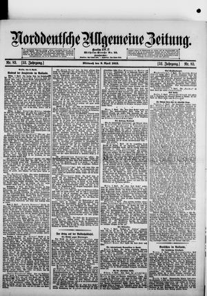 Norddeutsche allgemeine Zeitung vom 09.04.1913