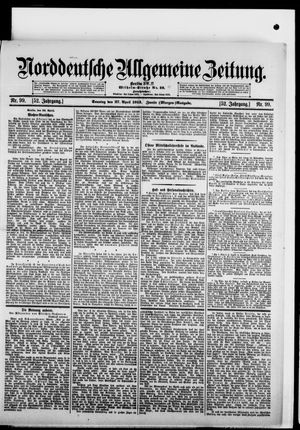 Norddeutsche allgemeine Zeitung on Apr 27, 1913