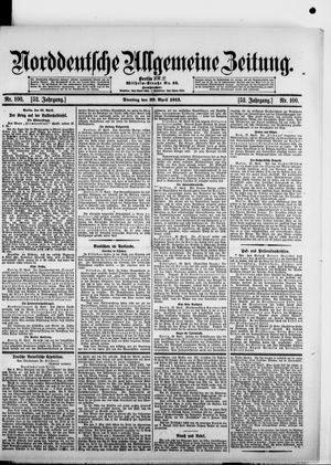 Norddeutsche allgemeine Zeitung vom 29.04.1913