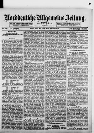 Norddeutsche allgemeine Zeitung on May 4, 1913