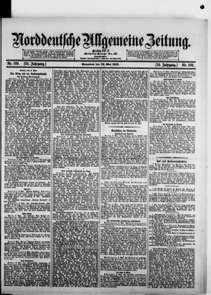 Norddeutsche allgemeine Zeitung vom 10.05.1913