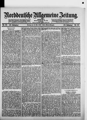 Norddeutsche allgemeine Zeitung vom 11.05.1913