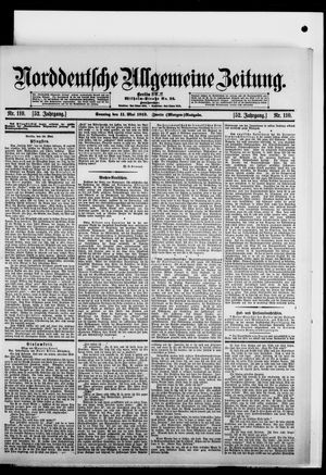 Norddeutsche allgemeine Zeitung vom 11.05.1913