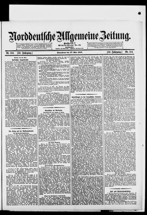 Norddeutsche allgemeine Zeitung on May 17, 1913