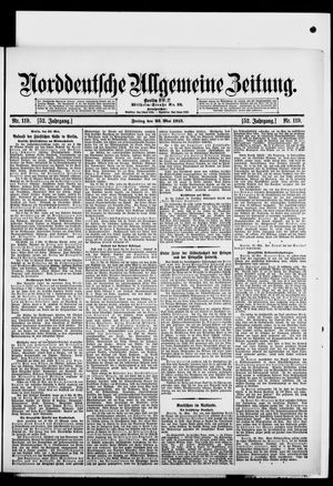 Norddeutsche allgemeine Zeitung vom 23.05.1913