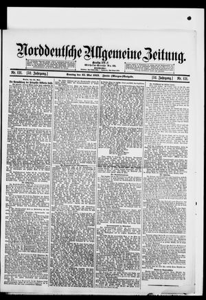 Norddeutsche allgemeine Zeitung vom 25.05.1913