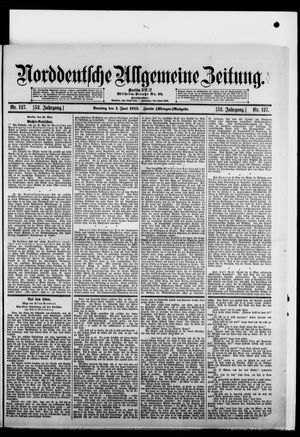 Norddeutsche allgemeine Zeitung vom 01.06.1913