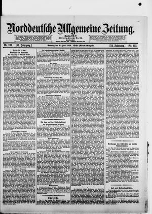 Norddeutsche allgemeine Zeitung vom 08.06.1913