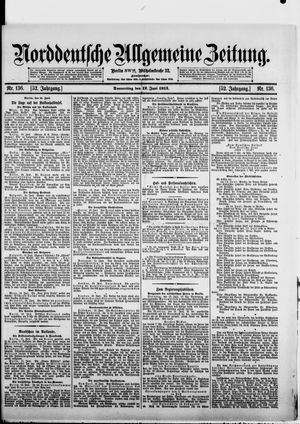 Norddeutsche allgemeine Zeitung vom 12.06.1913