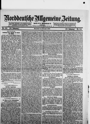 Norddeutsche allgemeine Zeitung vom 21.06.1913