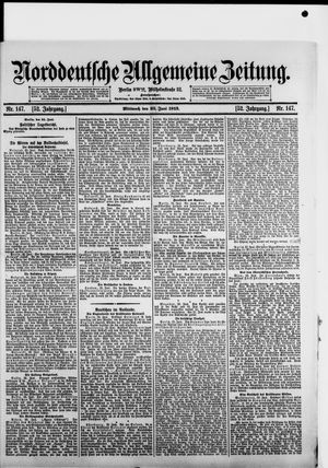 Norddeutsche allgemeine Zeitung vom 25.06.1913