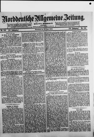 Norddeutsche allgemeine Zeitung vom 28.06.1913