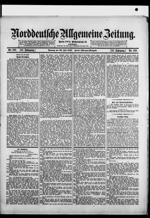 Norddeutsche allgemeine Zeitung vom 20.07.1913
