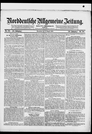 Norddeutsche allgemeine Zeitung vom 02.08.1913