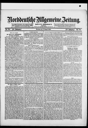 Norddeutsche allgemeine Zeitung vom 05.08.1913