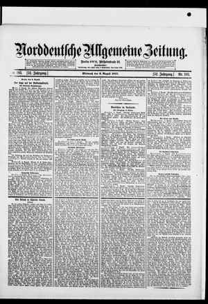Norddeutsche allgemeine Zeitung vom 06.08.1913
