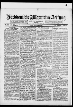 Norddeutsche allgemeine Zeitung vom 12.08.1913