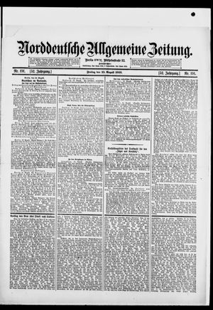 Norddeutsche allgemeine Zeitung vom 15.08.1913