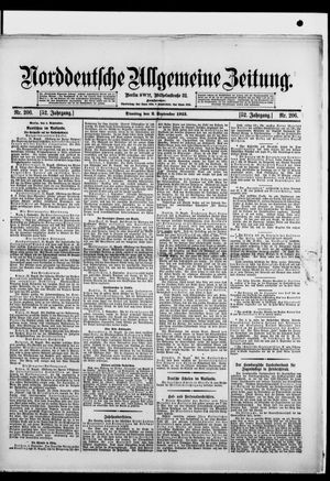 Norddeutsche allgemeine Zeitung vom 02.09.1913